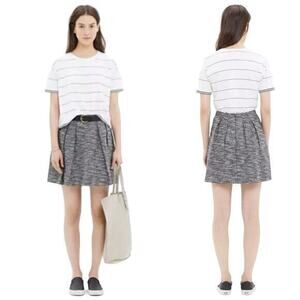 Madewell Countdown Tweed Pleated Mini skirt‎ Size 0
